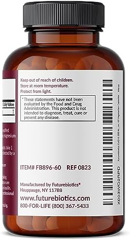 USA imported Futurebiotics CoQ10 capsules bottle focusing on cellular health benefits