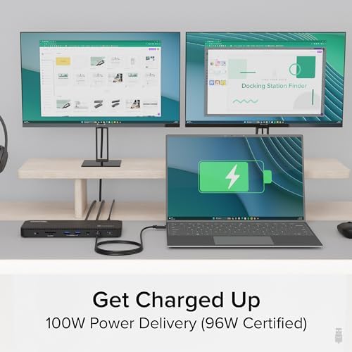 Authentic imported electronic docking hardware with powerful 100W charging configuration