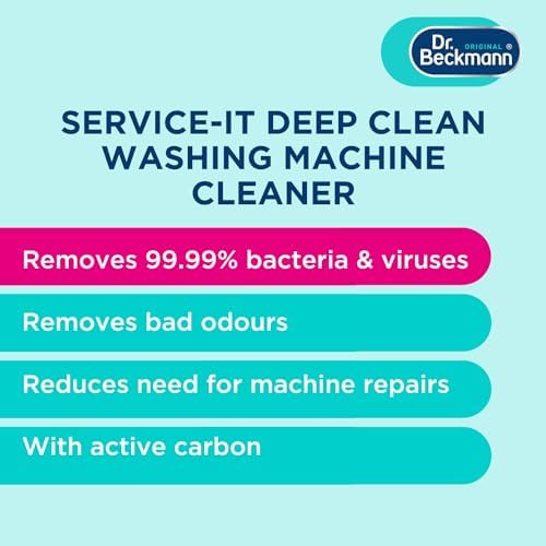 Activated carbon washing machine cleaner for deep cleaning drum residues.