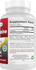 Authentic Best Naturals USA imported L-Glutamine bottle