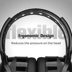 ProCase shooting range earmuffs worn by user demonstrating fit