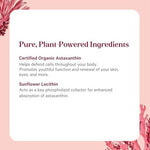 Detailed ingredient list and suggested use instructions on the bottle side panel