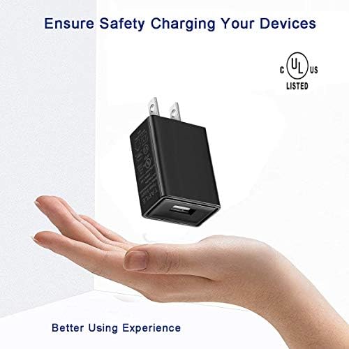 Close-up of the UL Listed certification safety markings on the WISEVER charging adapter brick.