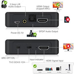 avedio links audio extractor set up with gaming console and soundbar connections