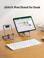 JSAUX portable foldable tablet holder collapsed completely flat showing its ultra thin profile