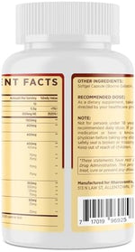 Itharoventis Plant Sterols supplement facts and premium ingredients panel display