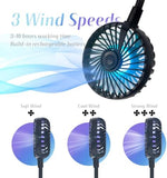 VAGAU black personal sports fan showing central button control