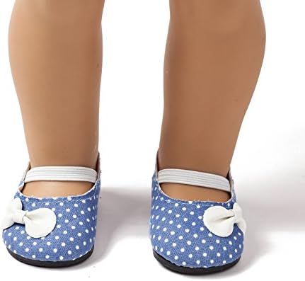 Multicolor doll shoe collection for American Girl doll wardrobe