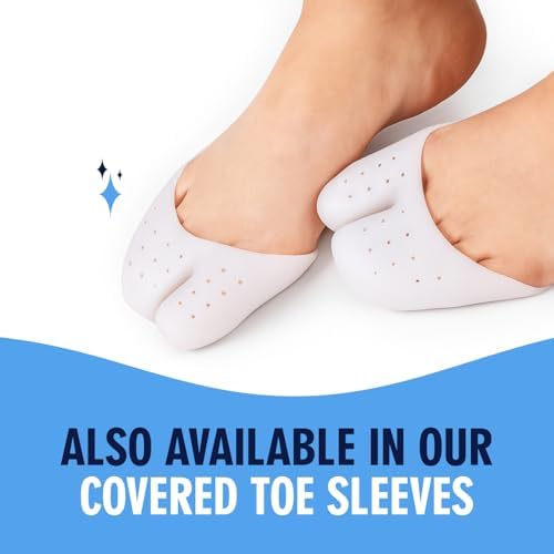 Side view of the flexible gel material of Dr. Frederick's Original toe sleeves.