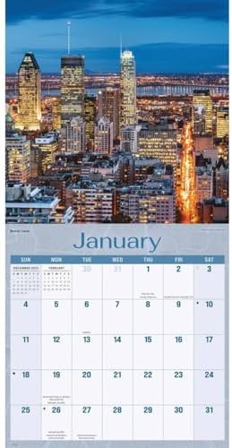 Carousel Calendars, City Skylines 2026 Wall Calendar - Image 6