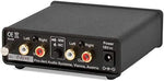 Pro-Ject Phono Box DC compact silver metal chassis audio setup component