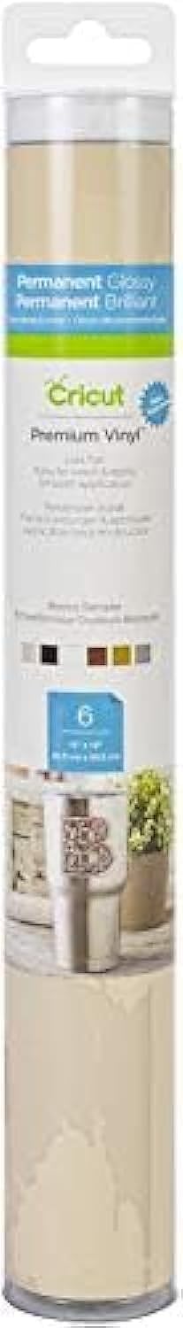 Cricut premium permanent vinyl basics sampler pack front view adhesive sheets