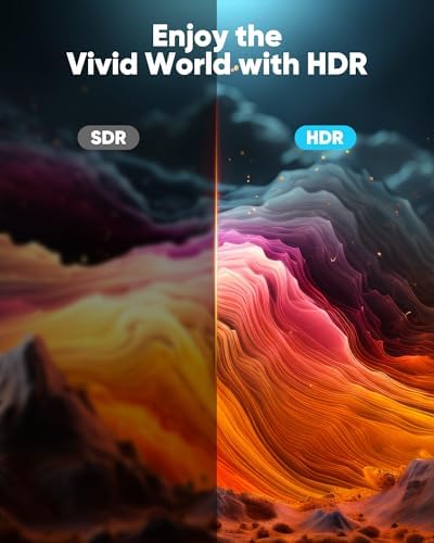 Highwings 4K 60 Hertz HDMI cable packaging and dual port connectors layout