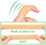 Adhesive foam toe tape for point shoes and athletic footwear protection.