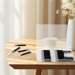 Portable MAPVOLUT interdental floss picks arranged neatly inside the compact travel friendly storage box