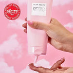 Glow Recipe skin barrier repair moisturizer showing the whipped cream texture close up.
