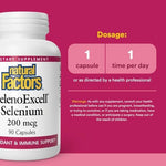 USA imported antioxidant mineral capsules by Natural Factors showing non-GMO certification