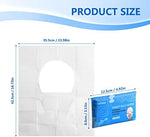 Extra large disposable toilet liners for public restroom hygiene