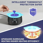 FOCTXI black electric wax warmer operating for full body salon quality grooming