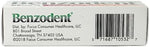Size comparison of the 0.25 ounce Benzodent tube for orthodontic use.