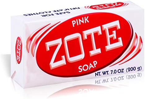 Zote laundry bar soap seven ounce size individual packaging detail.