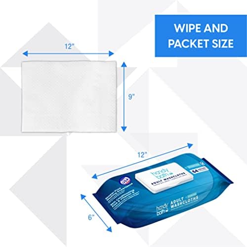 Handybath personal cleansing wipes with aloe and chamomile packaging