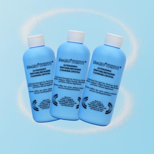 iSonic CSDW01 crystals for removing tobacco and coffee stains from dentures
