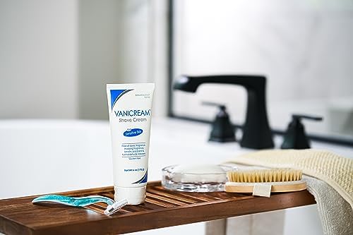 Vanicream Shave Cream back label with ingredients and instructions