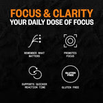 USA imported vegan omega 3 nootropic focus gummies for mental speed