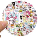 100Pcs Cool Character Sanrio Stickers for Water Bottles Skateboard Luggage Laptop Bumper Waterproof Vinyl Stickers Bulk for Boys Teens Adults (Sanri) - Image 4