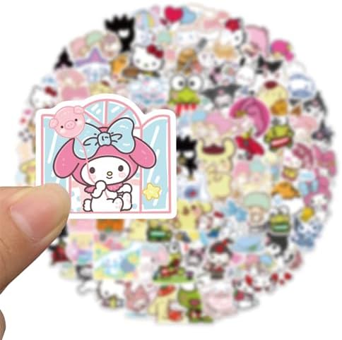 100Pcs Cool Character Sanrio Stickers for Water Bottles Skateboard Luggage Laptop Bumper Waterproof Vinyl Stickers Bulk for Boys Teens Adults (Sanri) - Image 4