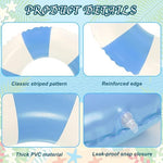 Whaline blue and white pool tube side profile view