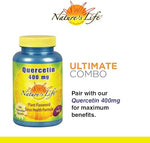 Nature's Life wellness product showing 500 Milligram lemon bioflavonoids daily tablets