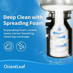 Orientleaf 20 gram cleaning tablet in kitchen sink