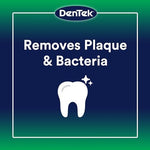 Close up of the micro textured pick end on DenTek advanced clean flossers