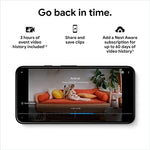 Second generation wired Nest camera indicating smart night vision capability