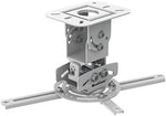 White steel projector ceiling mount with adjustable arms
