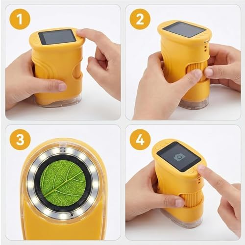 Wonderquest USB digital loupe magnifier complete package contents view