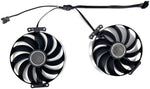 LTANDBR graphics card cooling fan set showing the seven pin power connector and wiring layout