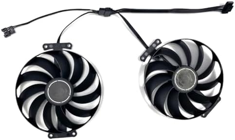 LTANDBR graphics card cooling fan set showing the seven pin power connector and wiring layout