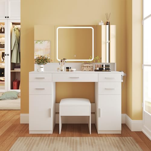 Airynee luxury imported vanity desk setup for bedroom or dressing room