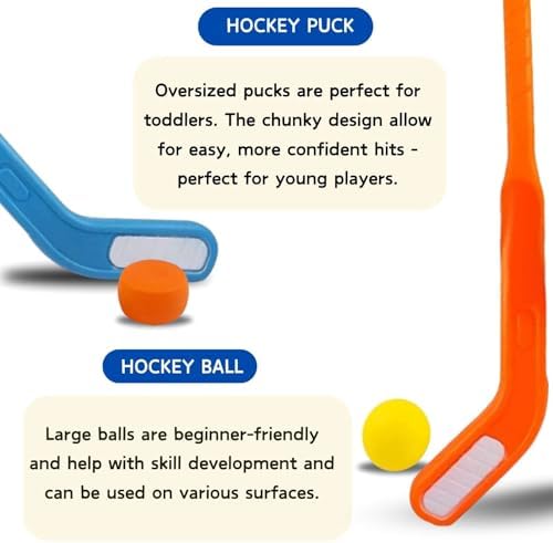 Authentic USA imported youth hockey set packaged for family activities and sports training