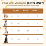 Heavy duty oxford fabric pet bed cover interior waterproof layer view