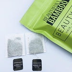 Beautifully Bamboo tea bags packaging for hair skin and nails
