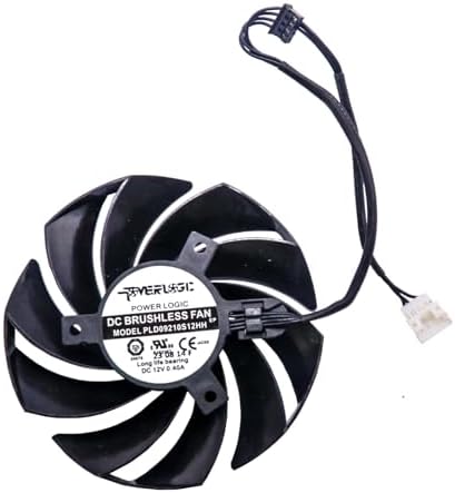 BestParts 85mm replacement fan set displayed side-by-side demonstrating the complete dual-fan assembly configuration.