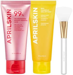 Aprilskin Pore Care and Glow Duo front view showcasing the packaging and jelly brush