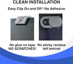 Gadget Ray USA manufactured webcam slide showing the back finger grip mechanism.