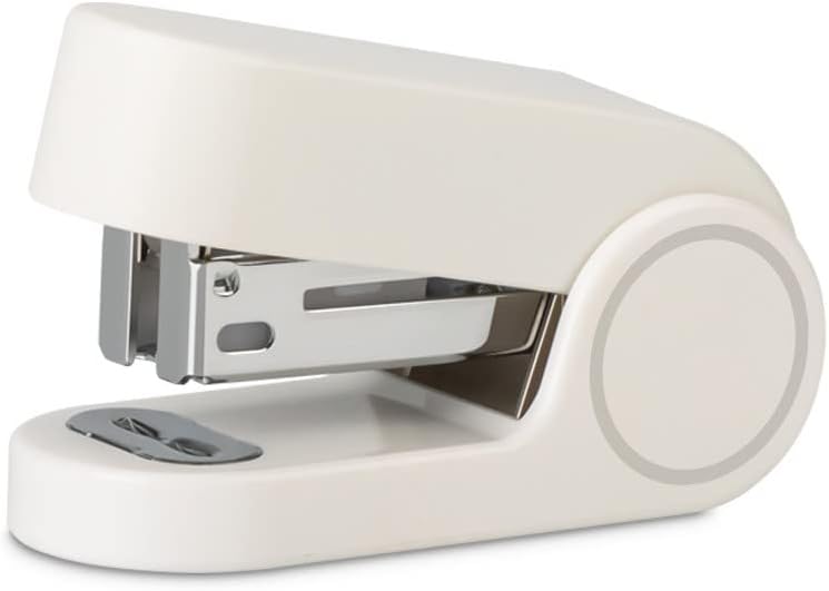 Urradia white color mini stapler front view office desktop accessory