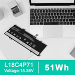 Product packaging layout displaying the secure protective casing of the replacement internal laptop battery