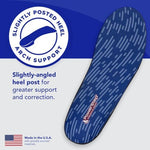 Side profile of PowerStep Pinnacle Maxx showing the dual layer EVA foam cushioning.